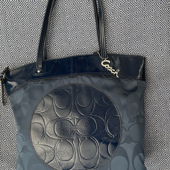 COACH NYLON BAG IN NAVY - Picture 3 of 16